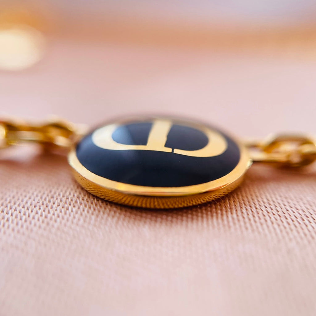 Dior CD Pendant Necklace Gold