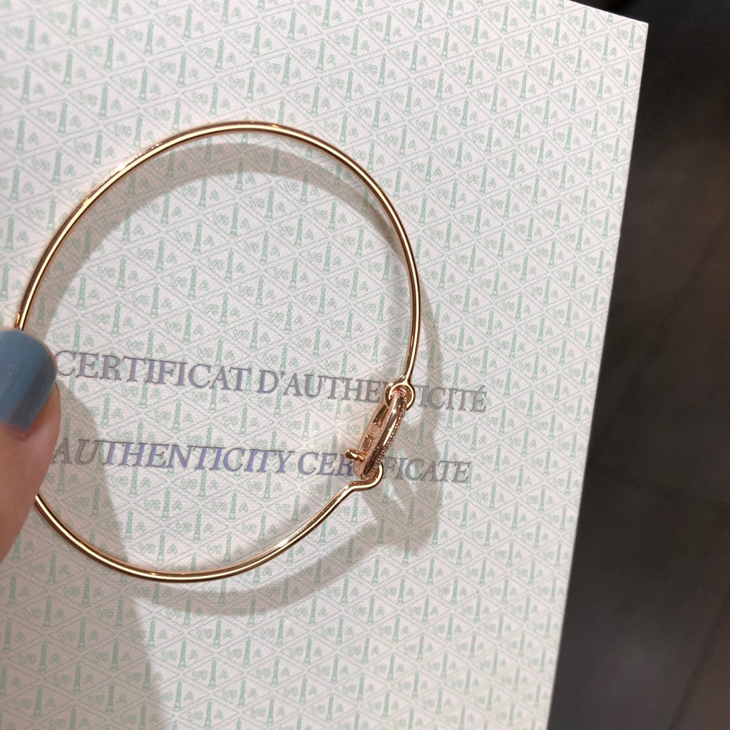 Hermes Chaine Bracelet Cubic Zirconia
