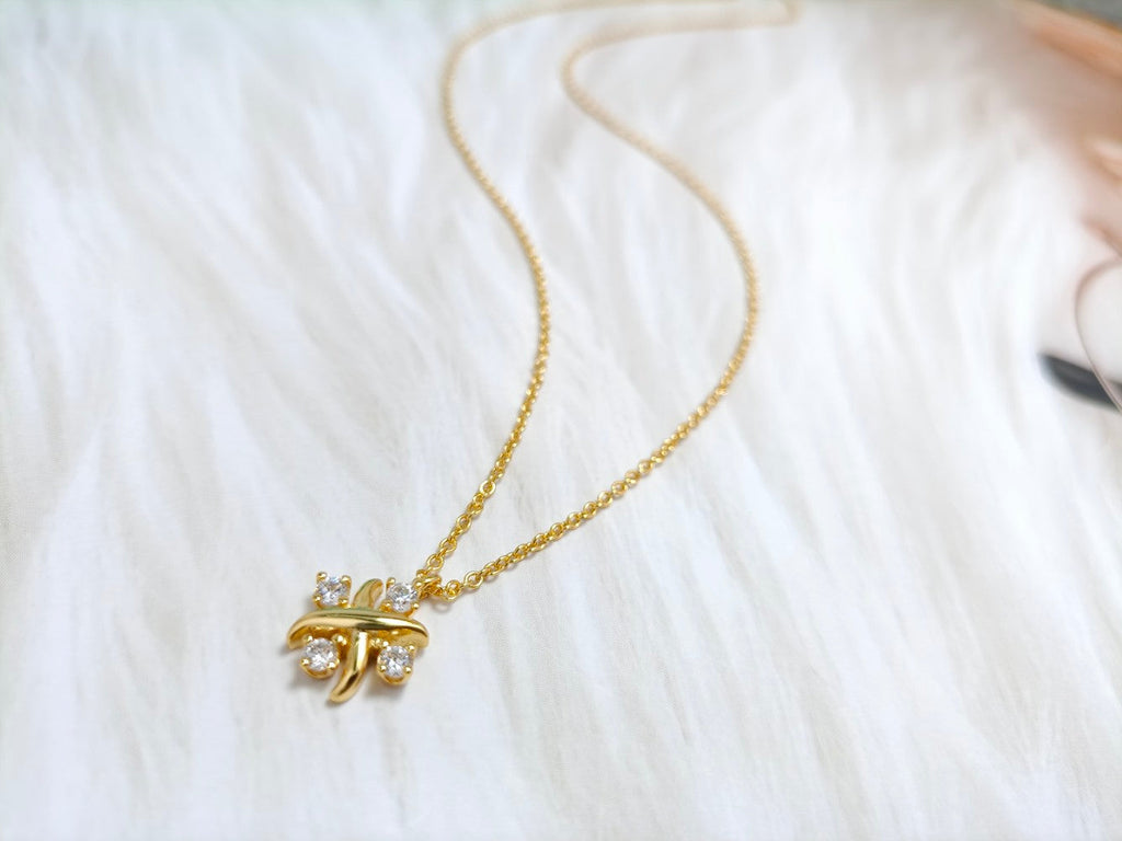 Tiffany Pinwheel Necklace Cubic Zirconia