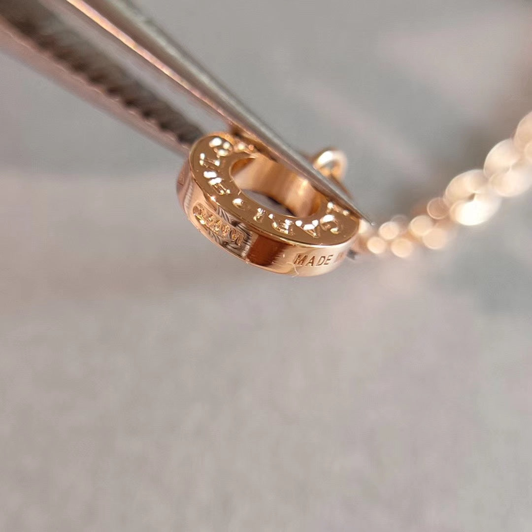 Bvlgari Zero 1 Necklace Pink Gold