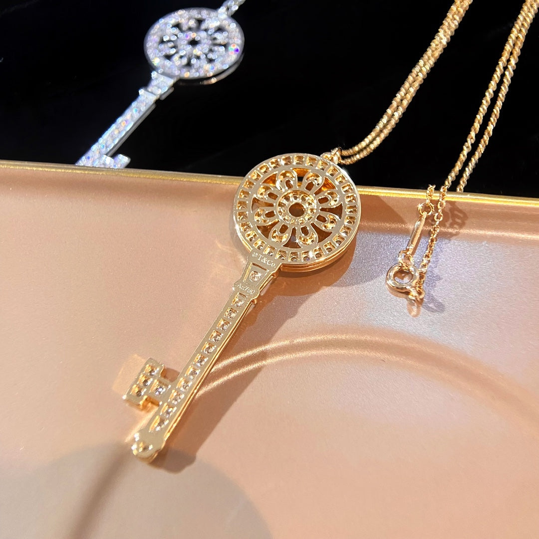 Tiffany Petal Key Pendant