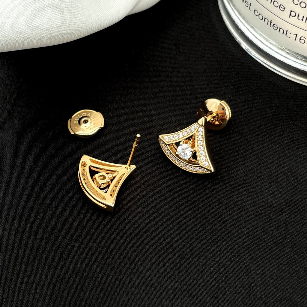 Bvlgari Dream Mini Cubic Zirconia Stud Earrings