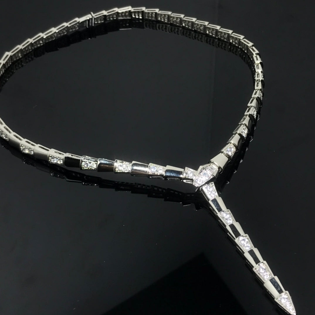 Bvlgari Serpent Viper Cubic Zirconia Necklace