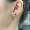 Bvlgari Serpent Cubic Zirconia Stud Earrings