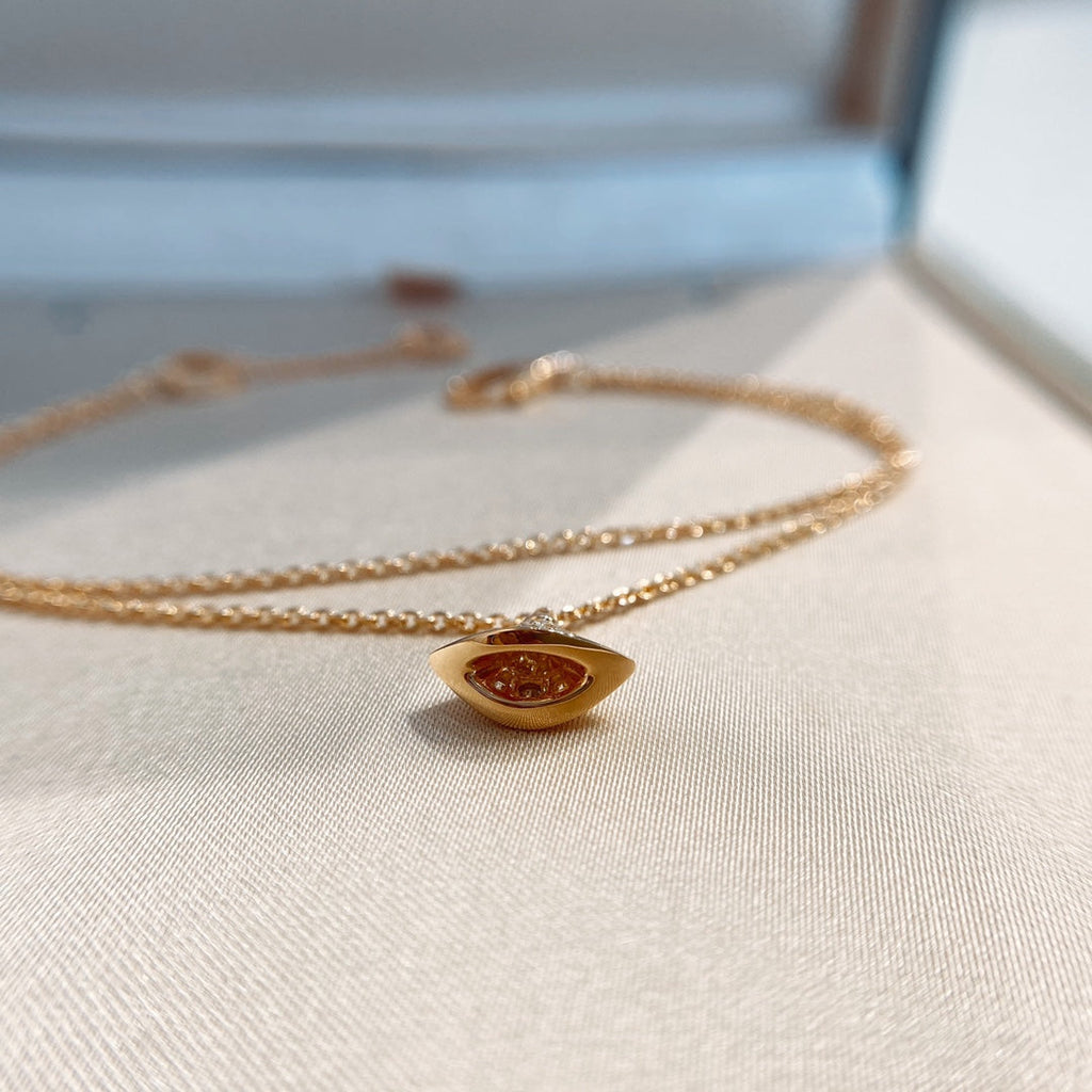 Bvlgari Dream 1 Motif Cubic Zirconia Double Chain Bracelet
