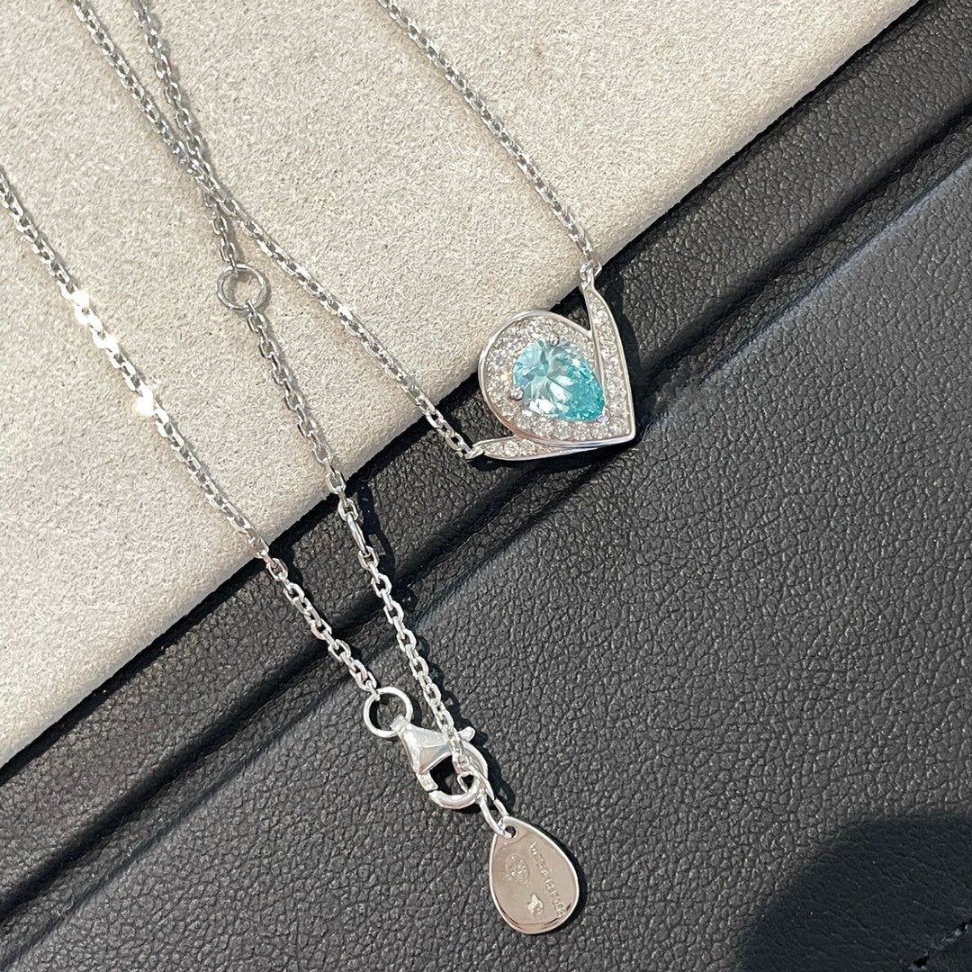Chaumet Josephine Blue Cubic Zirconia Silver Necklace