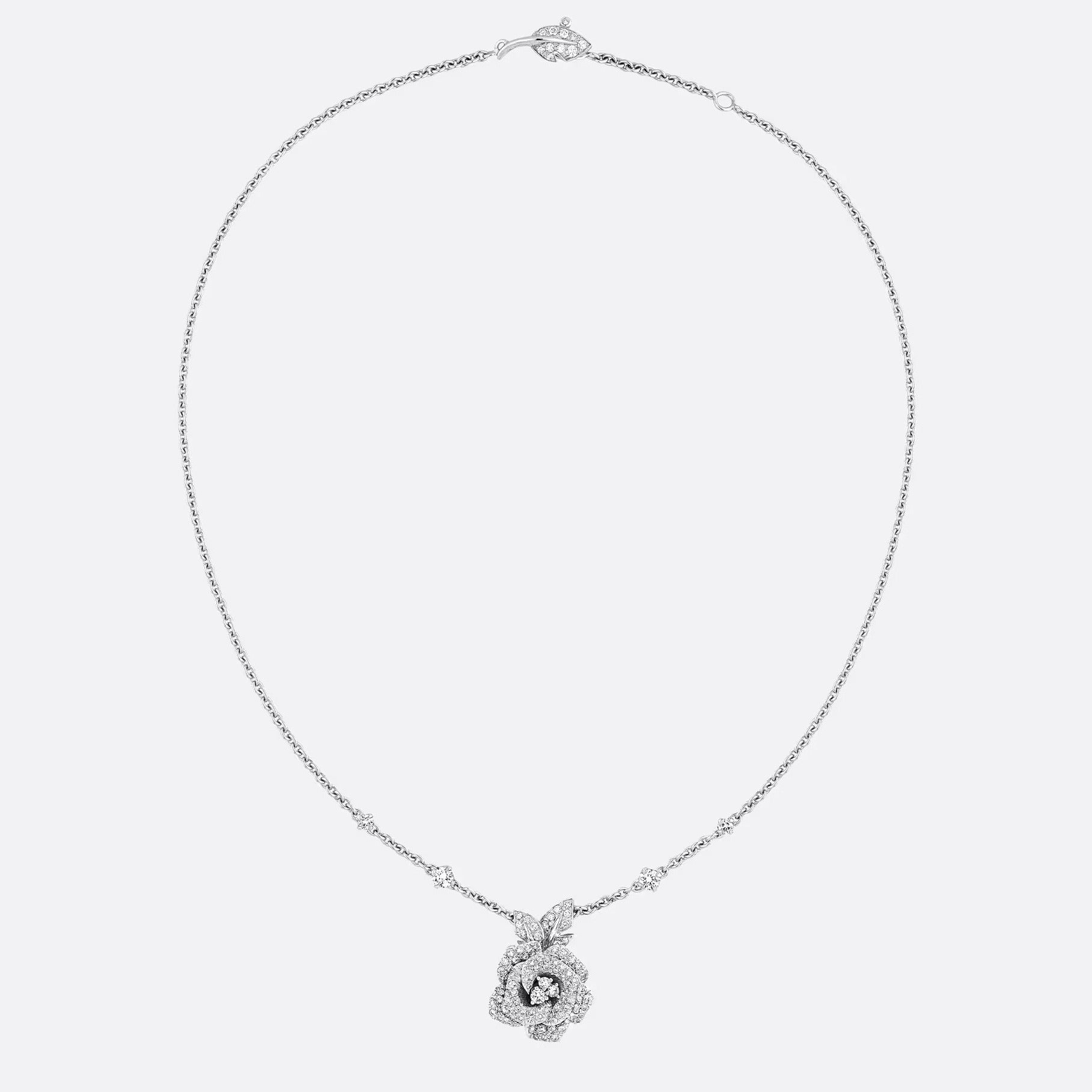 Dior Rose Bagatelle Cubic Zirconia Medium Necklace