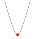 Chopard Heart Pendant Carnelian Necklace