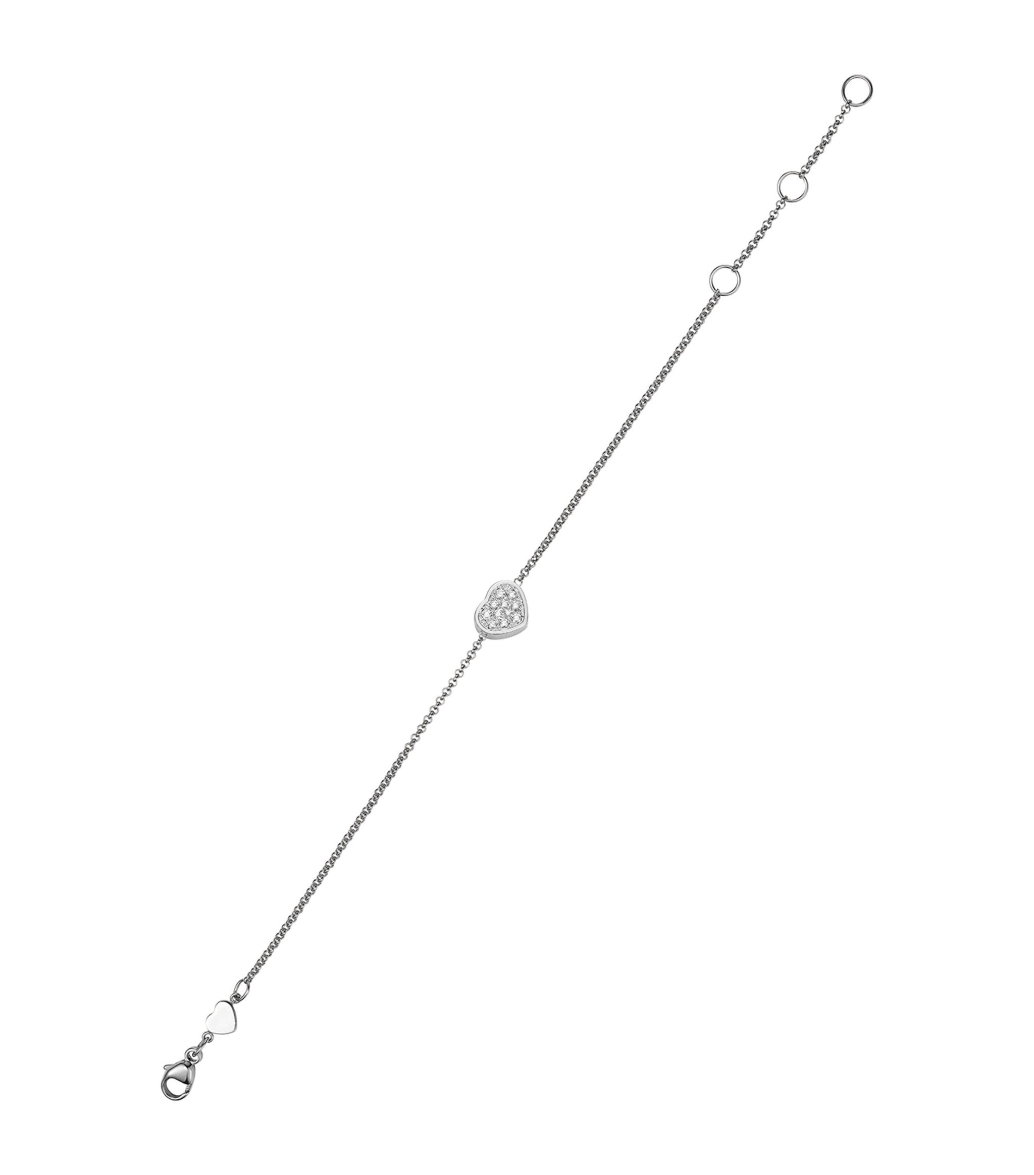 Chopard Happy Heart Silver Bracelet Cubic Zirconia