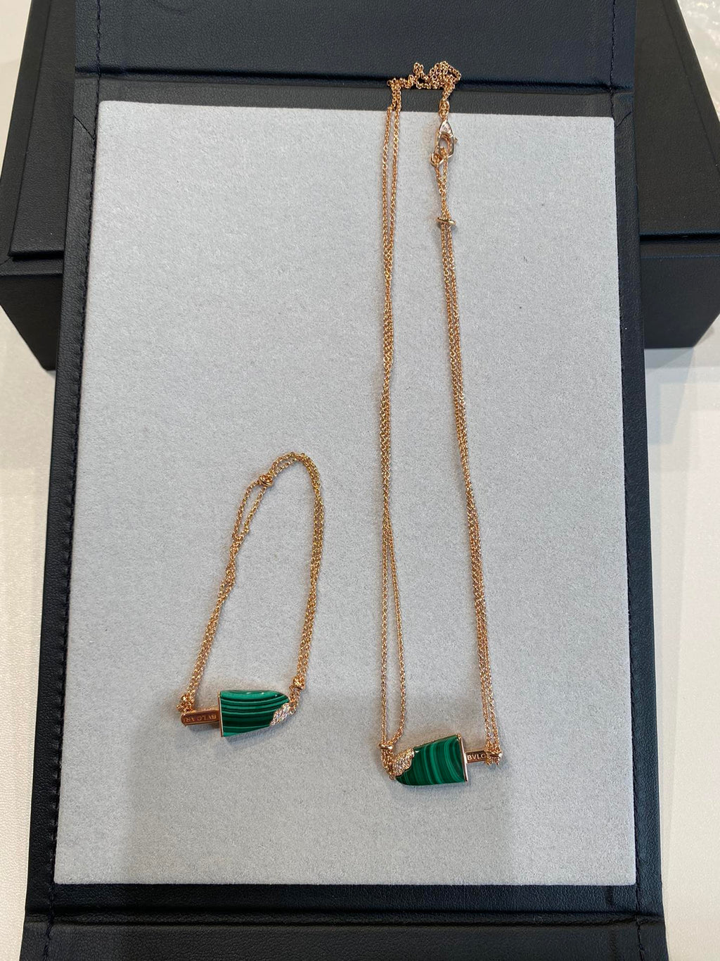 Bvlgari Ice Cream Bar Malachite Bracelet