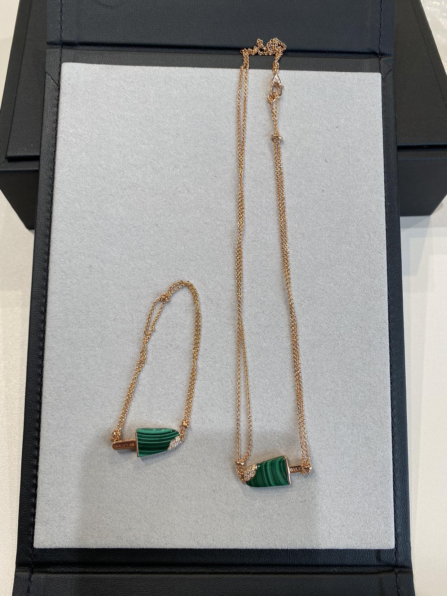 Bvlgari Ice Cream Bar Malachite Bracelet
