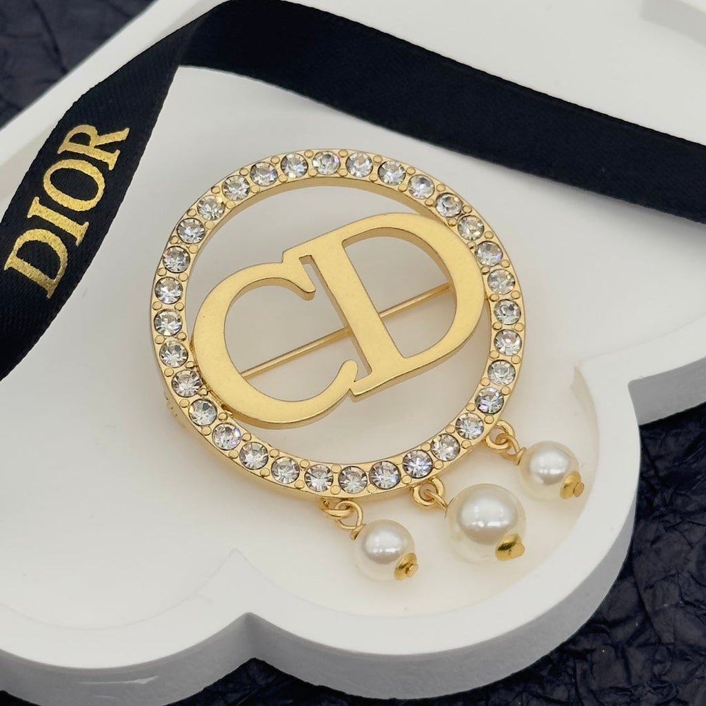 Dior CD Brooch 172612