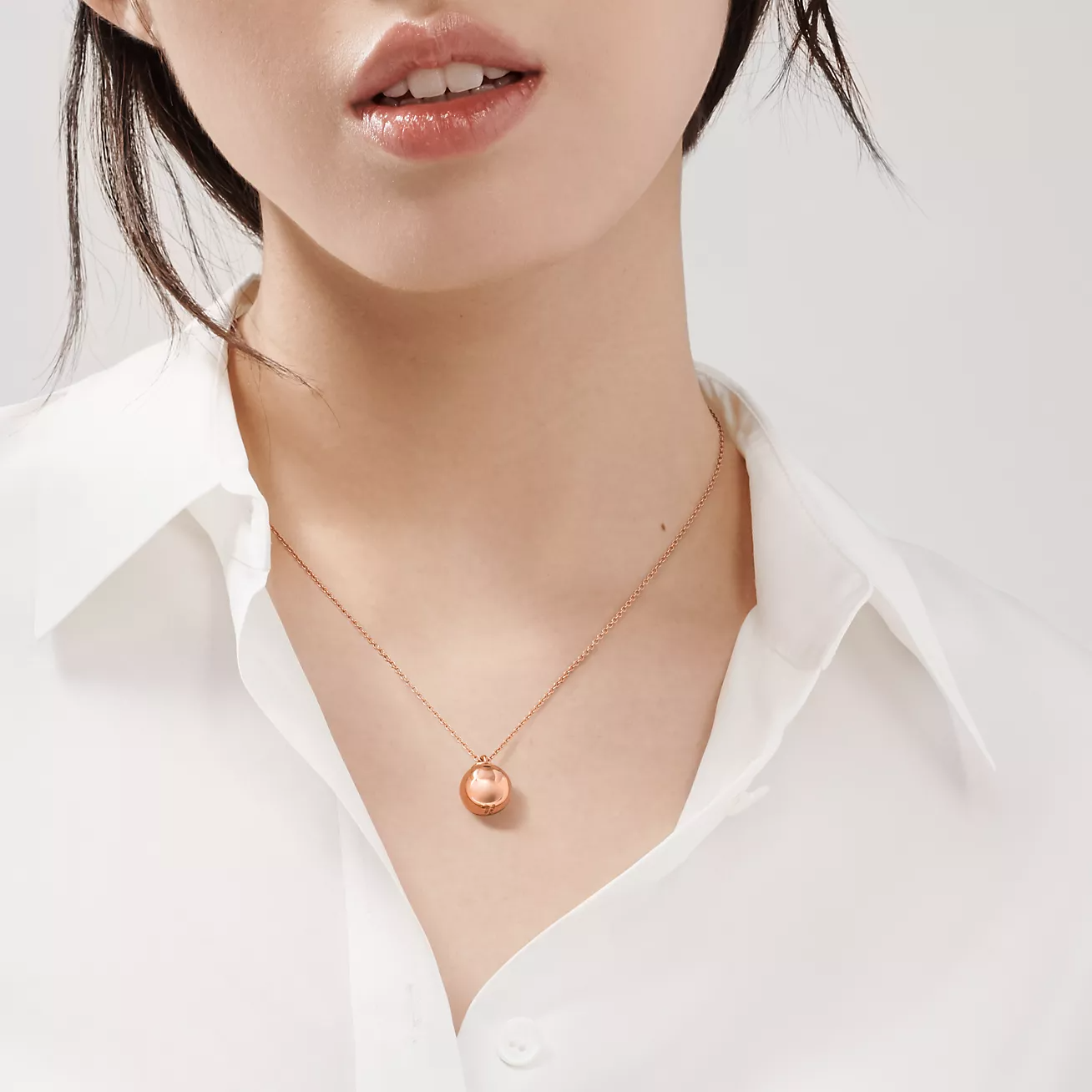 Tiffany Ball Pendant 12.75MM Necklace