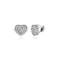 Chopard Happy Heart Earrings Silver Diamond