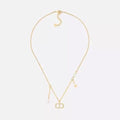 Dior CD Star Pendant Gold Diamond Necklace