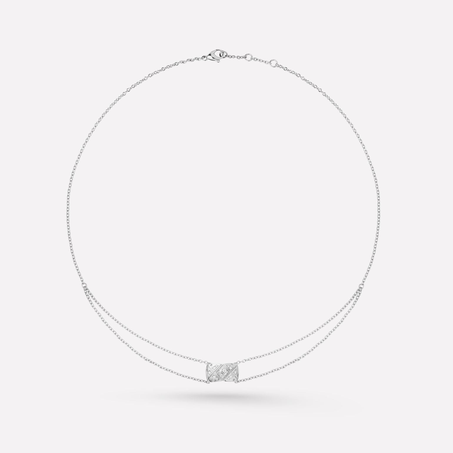 Chanel Crush Silver Cubic Zirconia Necklace