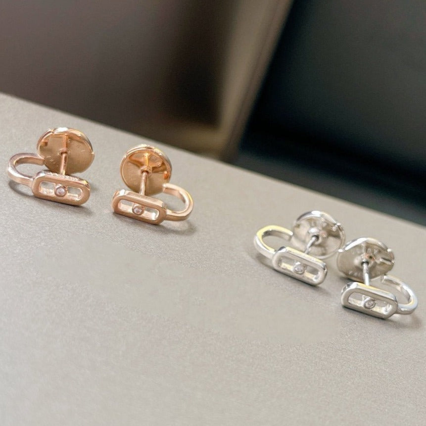 Messika Creoles Move Uno Mini 1 Cubic Zirconia Earrings