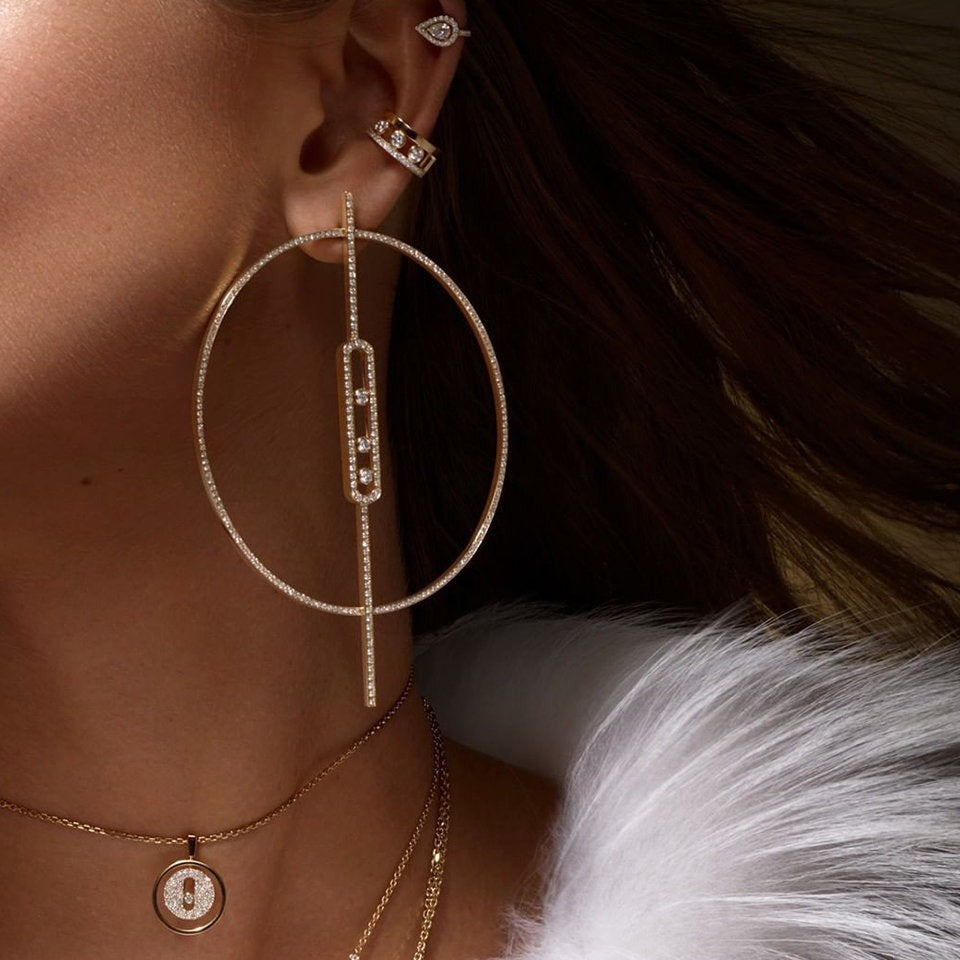 Messika Move Uno Earrings Cubic Zirconia