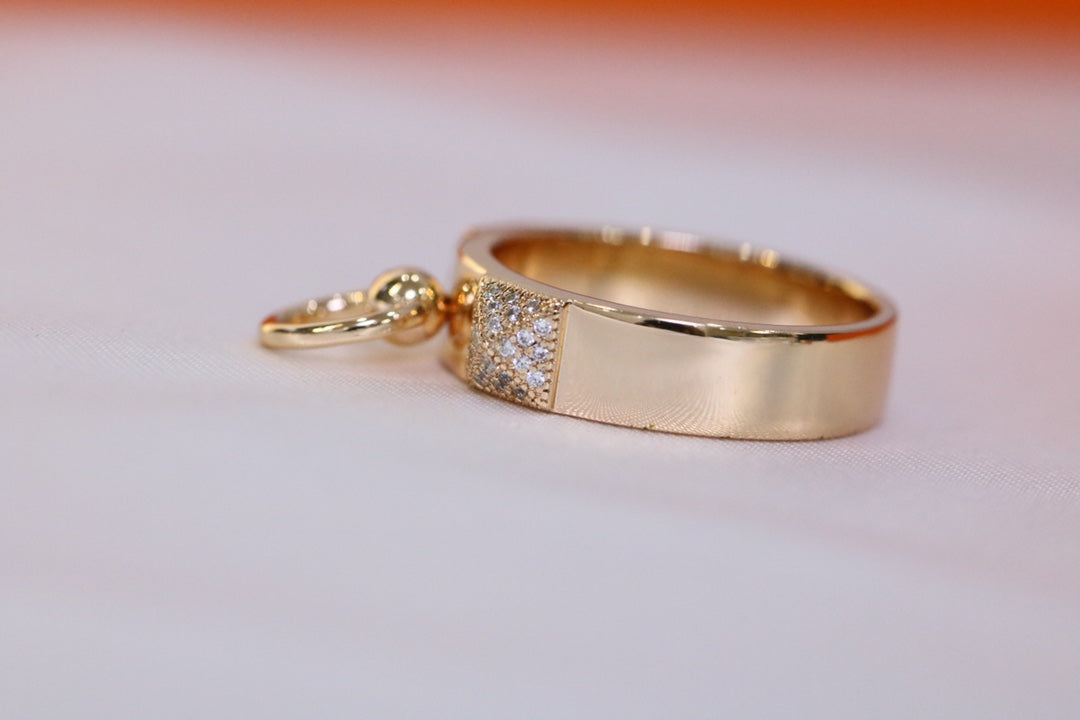 Hermes HM Ring Diamond Bracelet