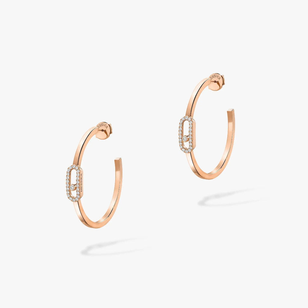 Messika Creoles Move Uno PM Cubic Zirconia Earrings