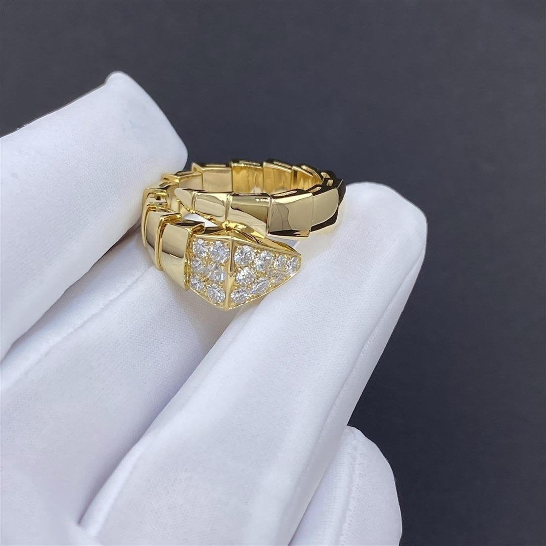 Bvlgari Serpenti Ring Gold Cubic Zirconia