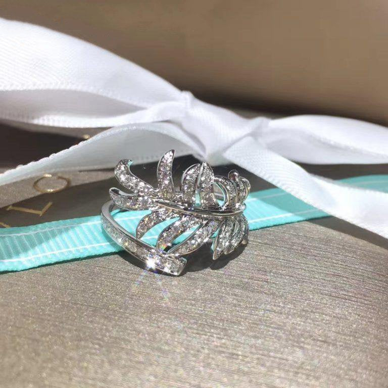 Chanel Plume de Ring Silver Cubic Zirconia