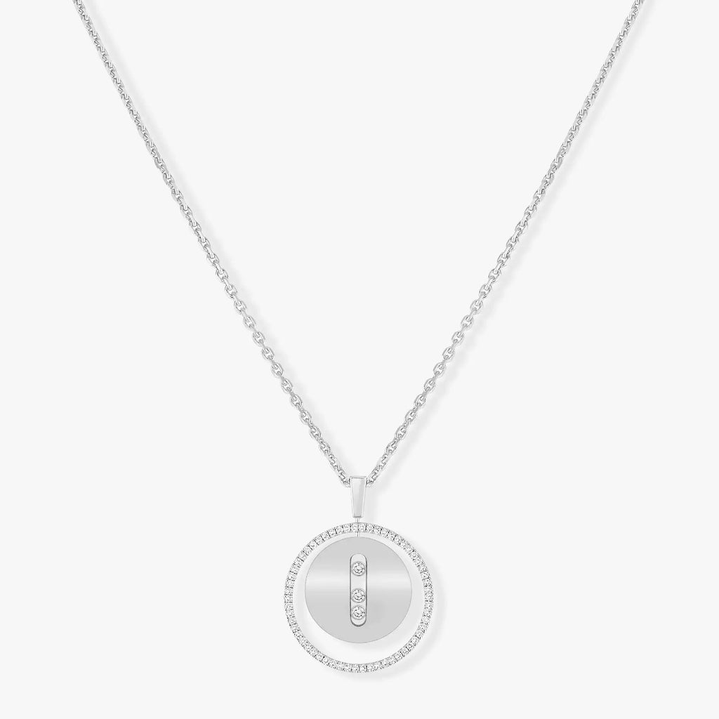 Messika Lucky Move Mm Silver Cubic Zirconia Necklace