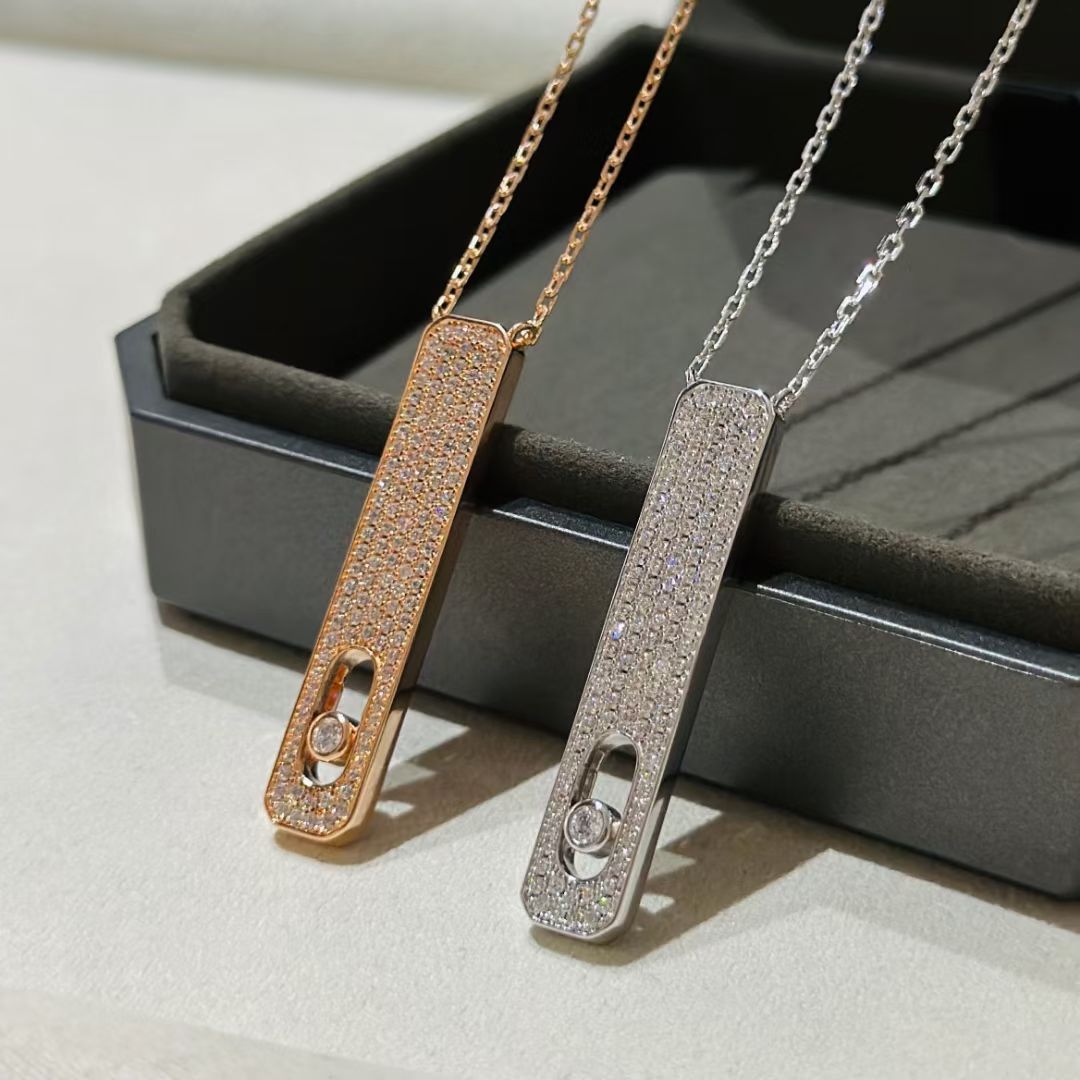 Messika My First Cubic Zirconia Paved Necklace