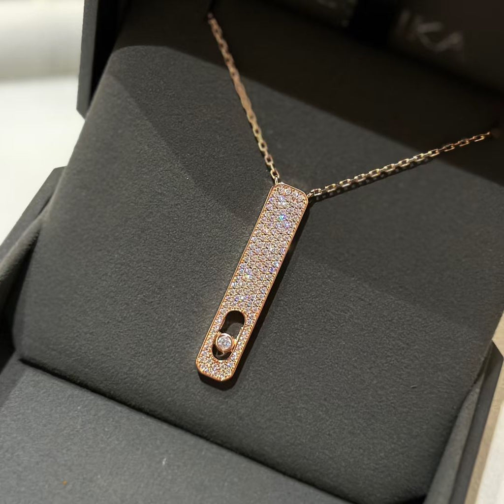 Messika My First Cubic Zirconia Paved Necklace